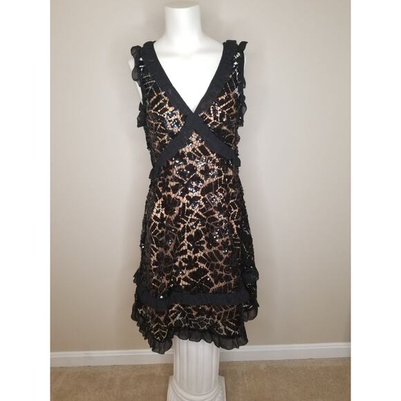 Michael Kors Ruffle-Trimmed Dress Sz Smzll - Picture 1 of 11